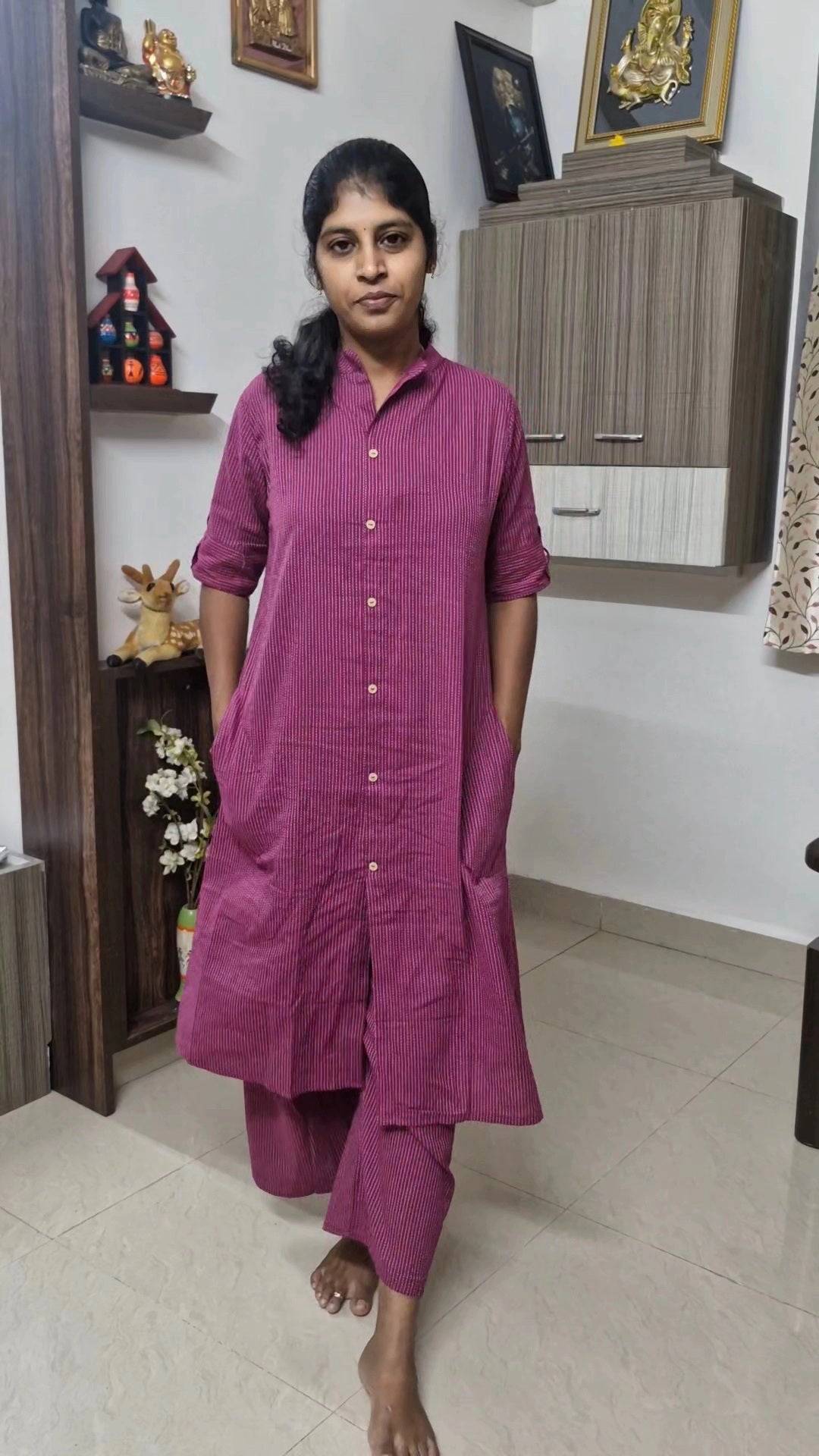 Kantha Cotton Kurti set