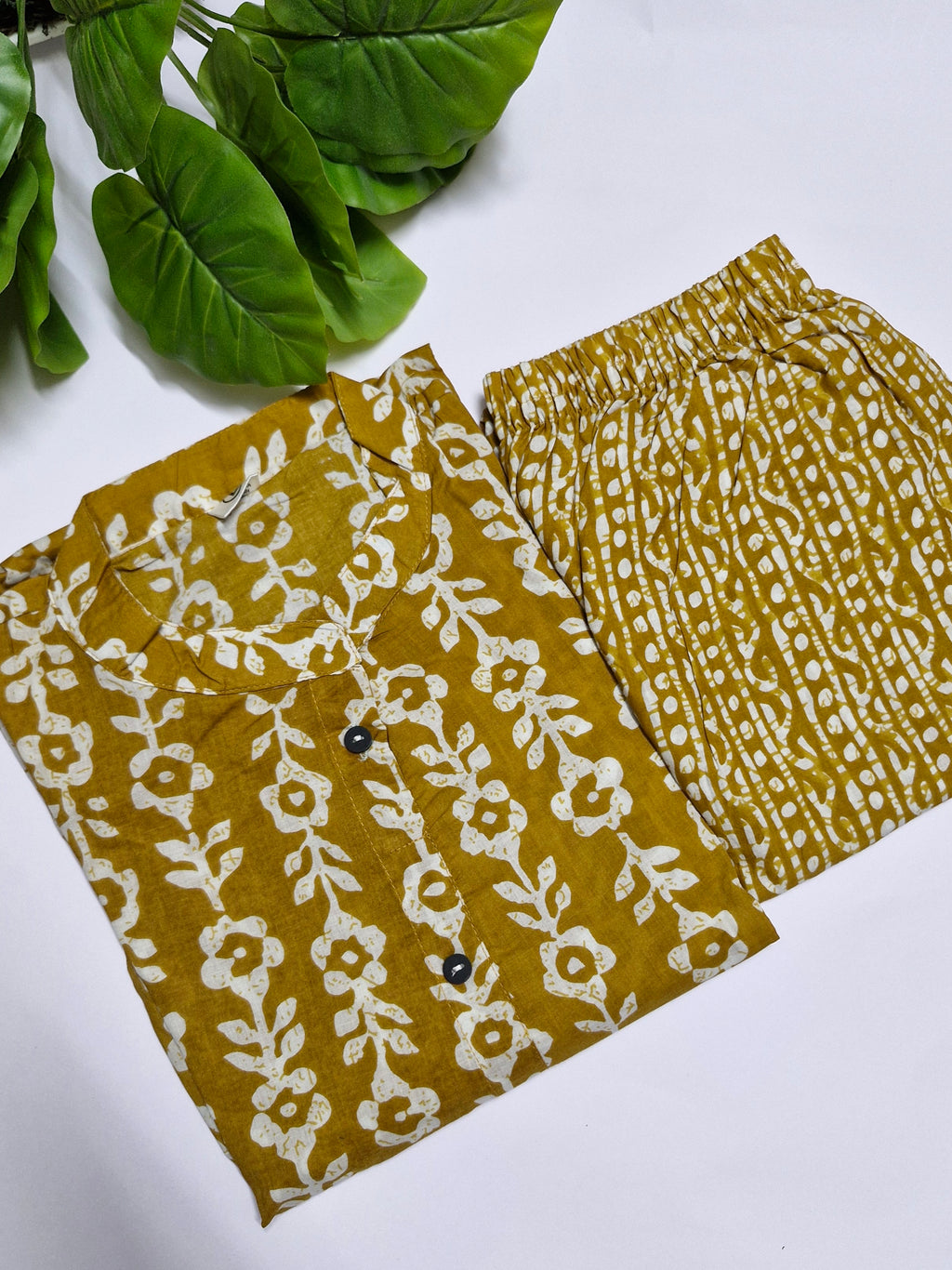 Jaipur Cotton Yellow Kurti set