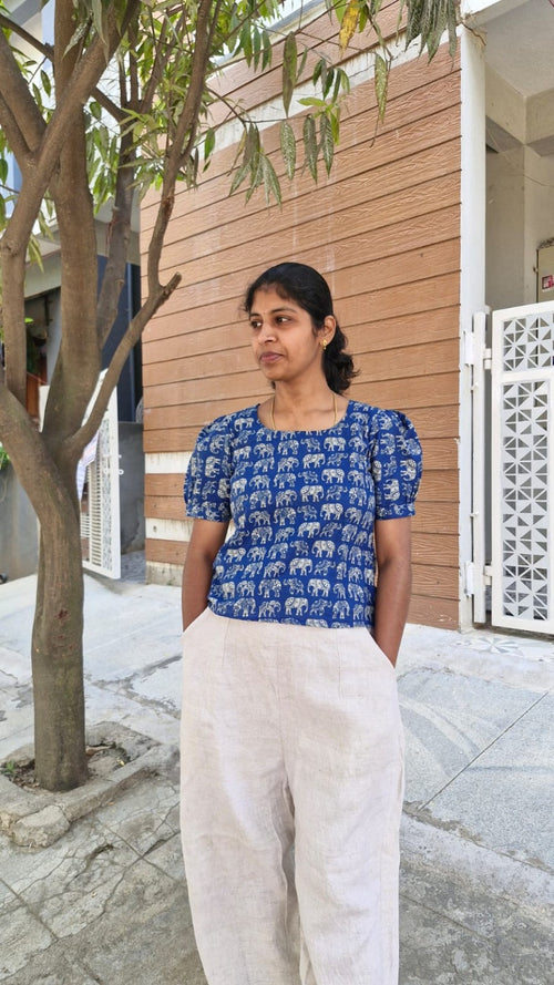 Blue Short Kurti