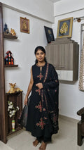 Black Embroidered Kurti set